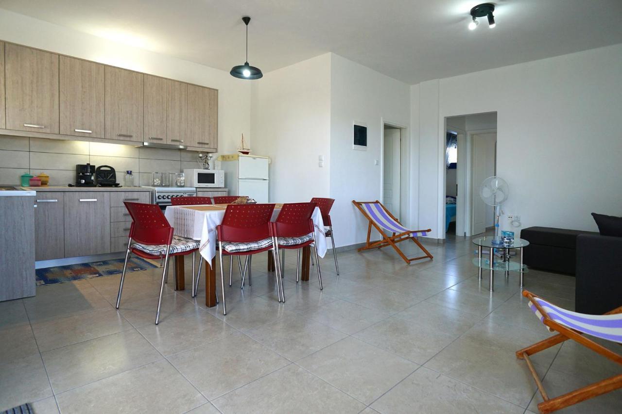 Dolphins House Villa Paralia Avdhiron Bagian luar foto
