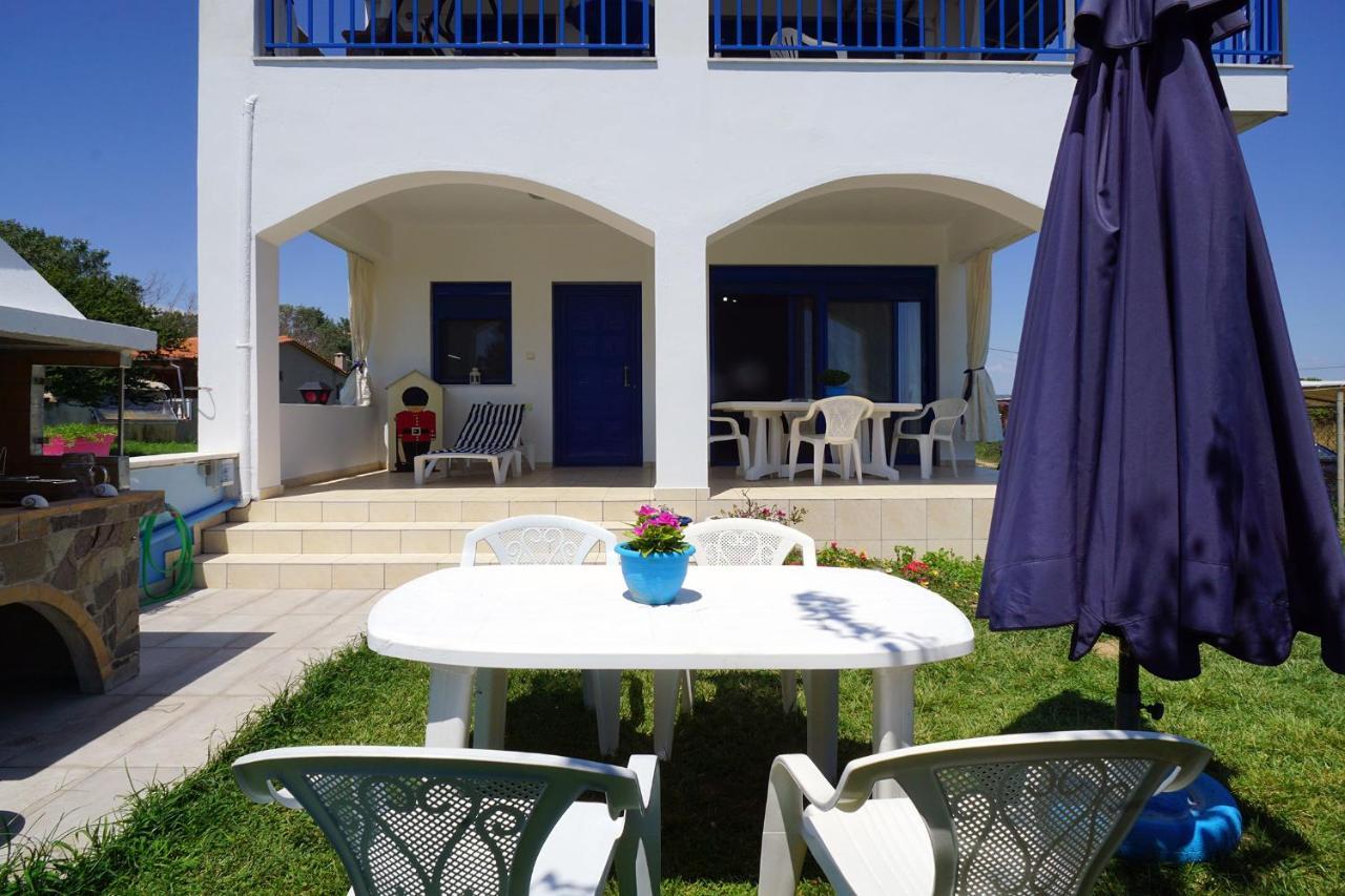 Dolphins House Villa Paralia Avdhiron Bagian luar foto