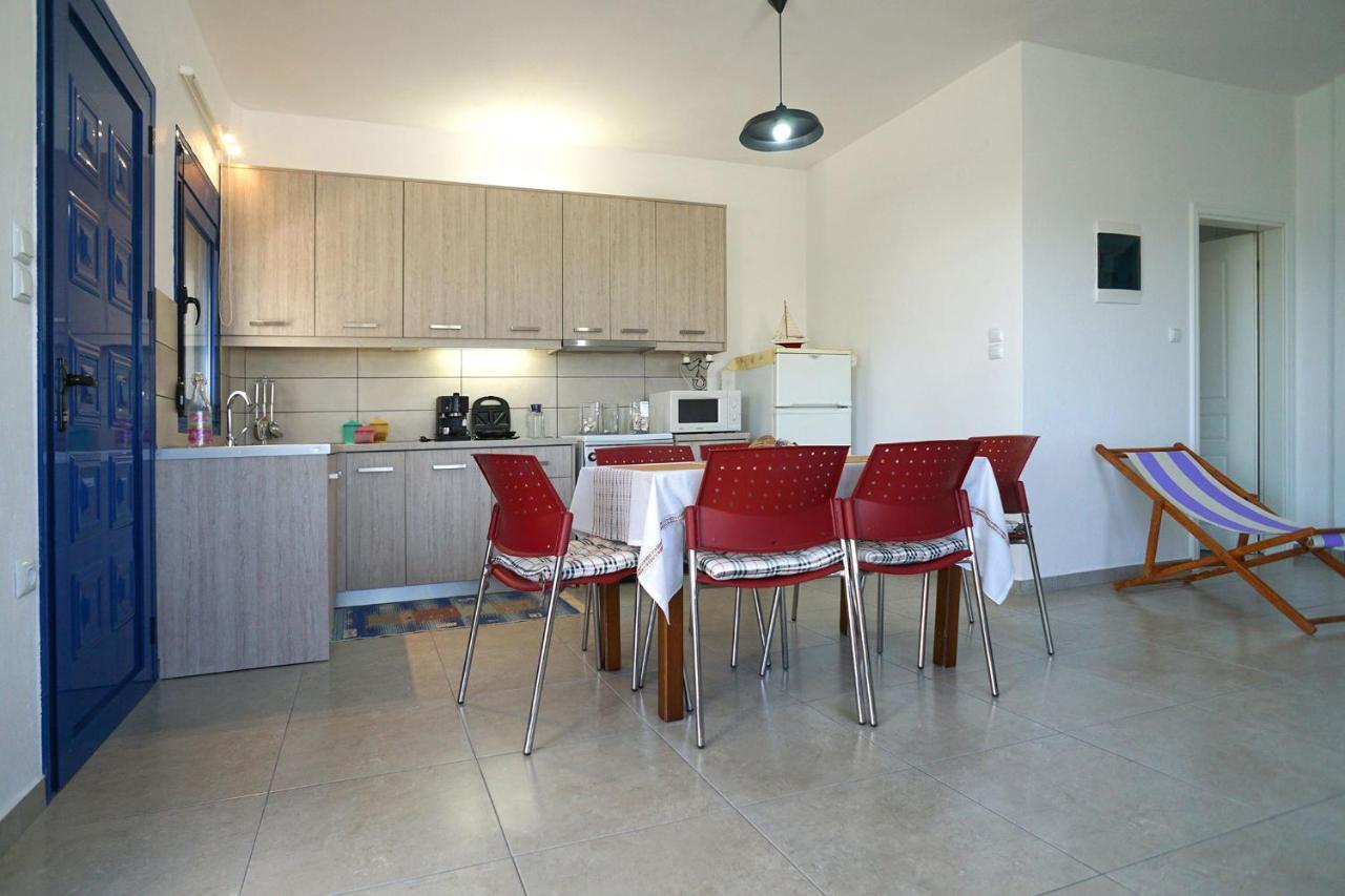 Dolphins House Villa Paralia Avdhiron Bagian luar foto